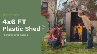 Patiowell 4x6 Plastic Storage Shed [upl. by Fagin]