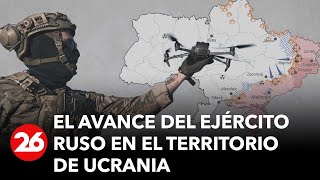 GUERRA RUSIA  UCRANIA El avance de Rusia en Ucrania [upl. by Esiouqrut]