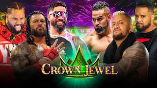 Roman Reigns amp The Usos vs The Bloodline Full Match WWE Crown Jewel 2024 Highlights [upl. by Leiru509]