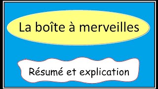 la boîte à merveille  résumé et explication [upl. by Tasia]