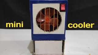 How To Make Mini Air Cooler From Cardboard [upl. by Eirrak518]