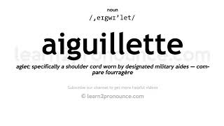 Pronunciation of Aiguillette  Definition of Aiguillette [upl. by Alduino550]