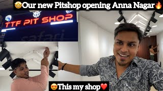 🤩Our new PitShop Opening in Anna Nagar🔥 This My Shop❤️ Aj Squad  Ajees [upl. by Ketchan603]