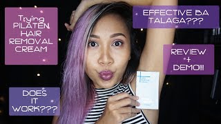 Pilaten Hair Removal Cream  FIRST IMPRESSION  DEMO PHILIPPINES  Bahannahpie [upl. by Helen688]