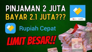 REVIEW PINJAMAN ONLINE RUPIAH CEPAT BUNGA RENDAH  BENARKAH [upl. by Pliske]