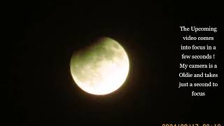 Partial Lunar Eclipse CREEPY Harvest MOON  9 17 24 From New Mexico [upl. by Con]