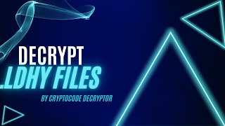 Decrypt LDHY Virus Files  Ransomware   Remove LDHY virus and Recover Data [upl. by Sylas70]