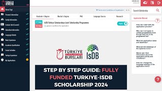 Step by step Guide How to Apply for the TurkiyeISDB Scholarship 2024 [upl. by Menendez]