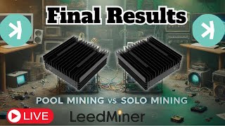 Kaspa Mining Final Results Live  30 Days of Pool vs Solo Mining Kaspa [upl. by Betsey]