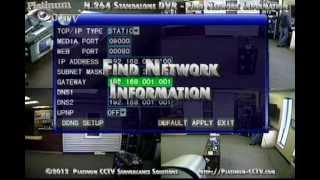 Find Network Settings on your DVR700x H264 Standalone DVR [upl. by Lemaceon]