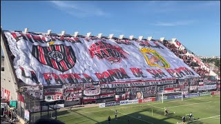 Hinchada de Chacarita Vs Atlanta RECIBIMIENTO HD  2023 [upl. by Shanan]