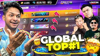 1M Likes Challenge Dyland Pros Ko Haradiya With 40000 Badges Global Top 1 🔥 Lokesh Gamer Free Fire [upl. by Akerdal]