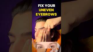 Asymmetrical eyebrows exercise shorts shortsfeed beautyhacks transformation tips exercise [upl. by Eimot]