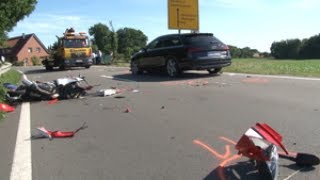 Ein Toter nach Motorradunfall in Mettingen [upl. by Einoj]