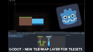 Godot  New Tileset node The Tile Map Layer Godot 43 with 2D platformer controller [upl. by Yras380]