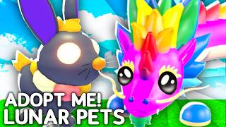 ALL NEW LUNAR PETS In Adopt Me Update [upl. by Ailak]