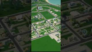 City Center Road Layout in Cities Skylines Airports shorts [upl. by Cynthea]