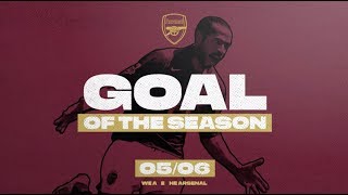 Van Persie Henry Reyes  Arsenal Goals of the season  200506 [upl. by Odarnoc]