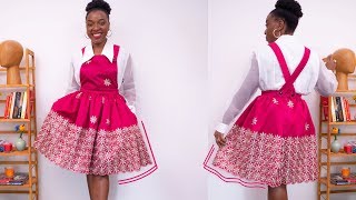 HOW TO MAKE A PINAFORE DRESS PATTERN amp SEWING TUTORIALS  KIM DAVE [upl. by Toulon188]