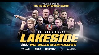 WDF World Darts Championship Live Session 3 [upl. by Enyr191]