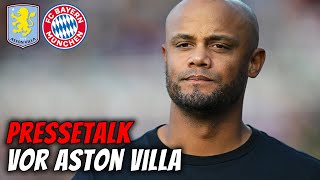 LIVE 🔴 Pressetalk vor Aston Villa  FC Bayern mit Gnabry amp Kompany  Champions League [upl. by Cudlip]