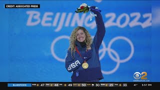 Connecticut Native Lindsey Jacobellis Takes Home Gold At Winter Olympics [upl. by Selegna]