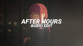 After hours  the weeknd edit audio [upl. by Oile]