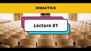 Introduction to didactics  introduction à la didactique مدخل الى التعليمية [upl. by Eikcin]