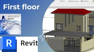 New Villa Project In Revit Part 04 how to create WALLS in First floor  DOORS  WINDOWS In Revit [upl. by Evangelin]