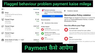 flagged behaviour problem payment kaise milega  how to receive Facebook payment payment [upl. by Drucill]