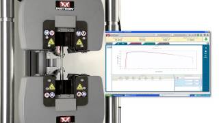 Testing 505 Round with an AutoX750 Extensometer on a 300LX System [upl. by Irena126]