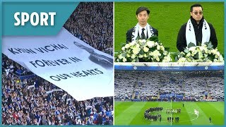 Leicester City pay tribute to late owner Vichai Srivaddhanaprabha [upl. by Enineg]