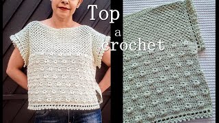 TopBlusa MUY FÁCIL a crochet para mujer ¡Paso a Paso [upl. by Sanfourd]