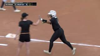 SOU vs Oregon Tech 2023 NAIA Softball World Series full game [upl. by Cinda122]