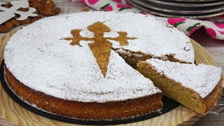 TARTA DE SANTIAGO Receta Tradicional de la Famosa Tarta🤩SANTIAGO CAKE [upl. by Ripley]