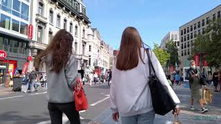 Walking around Meir Shopping Center Antwerp City 4K [upl. by Notlimah914]