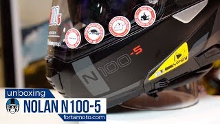 Unboxing the Nolan N1005 motorcycle helmet  review  FortaMotocom [upl. by Lorelei]