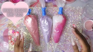 Making Decoden Whip Bags 🍓💖❄️✨🍇  Watch Me Work [upl. by Yentnuoc767]