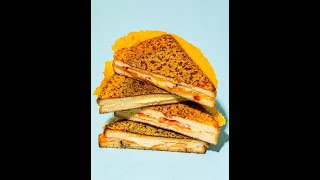 How To Make CheddarCrusted Grilled Cheese Sandwiches Shorts [upl. by Alecram709]