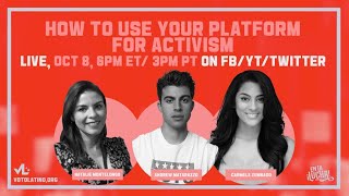 LIVE PANEL How To Use Your Platform for Activism [upl. by Quartus]