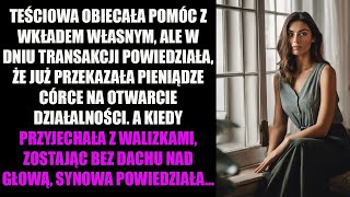 TEĹšCIOWA OBIECAĹA POMĂ“C Z WKĹADEM WĹASNYM ALE W DNIU TRANSAKCJI POWIEDZIAĹA Ĺ»E JUĹ» PRZEKAZAĹA [upl. by Luanni427]