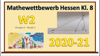 Wahlaufgabe 2 Mathewettbewerb Hessen Runde 1  Konstruktionsaufgaben mit Dreiecken  einfach erklärt [upl. by Zevahc]