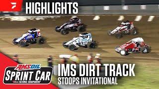 First Ever Sprint Car Race At IMS  USAC Stoops Invitational at IMS Dirt Track 92624  Highlights [upl. by Enetsuj259]