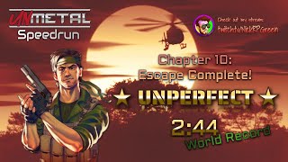 UnMetal Speedrun  Chapter 10 UnPerfect Easy  0244 WR [upl. by Assitruc]