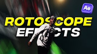 How to create 3 ROTOSCOPE EFFECTS in After Effects [upl. by Terriss504]