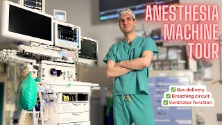 Full tour of the anesthesia machine [upl. by Bilat550]