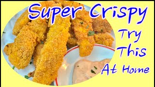 Try This at Home Super Crispy Tender Chicken Piccolina TV [upl. by Ardnasal]