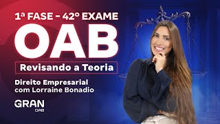 1ª fase do 42º Exame OAB Revisando a Teoria em Direito Empresarial [upl. by Eniledgam]