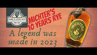 Michters 10 Years Straight Rye Bourbon Tasting the Legend of 2023 [upl. by Yneffit151]