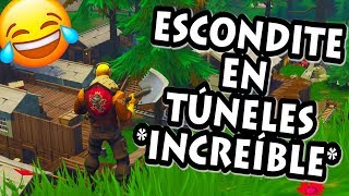 JUGANDO AL ESCONDITE en TUNELES TORTUOSOS INCREÍBLE LOS ESCONDITES FORTNITE [upl. by Maram830]